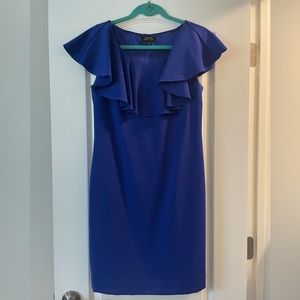 Tahari ruffle cocktail dress